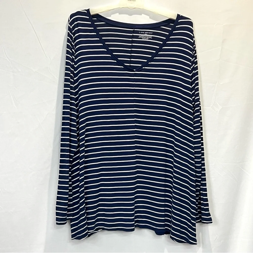 Lane Bryant 2 Pieces Long Sleeve Short Sleeve Shirt Size 18/20 - Picture 2 of 10